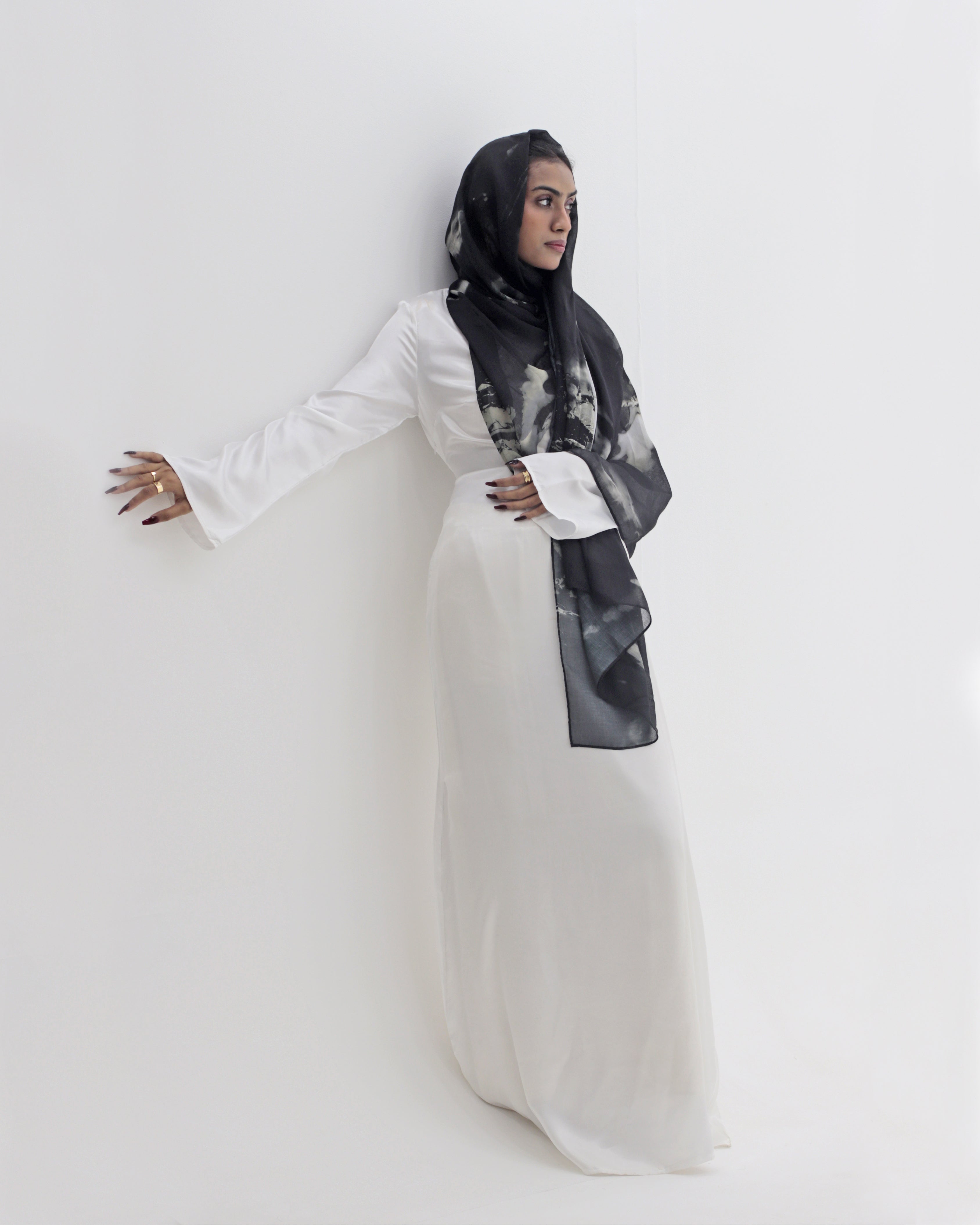 Ivory Silk Satin Dress