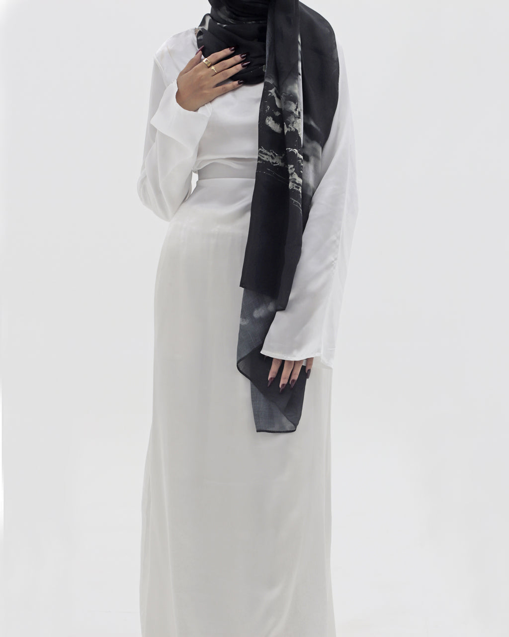 Ivory Silk Satin Dress