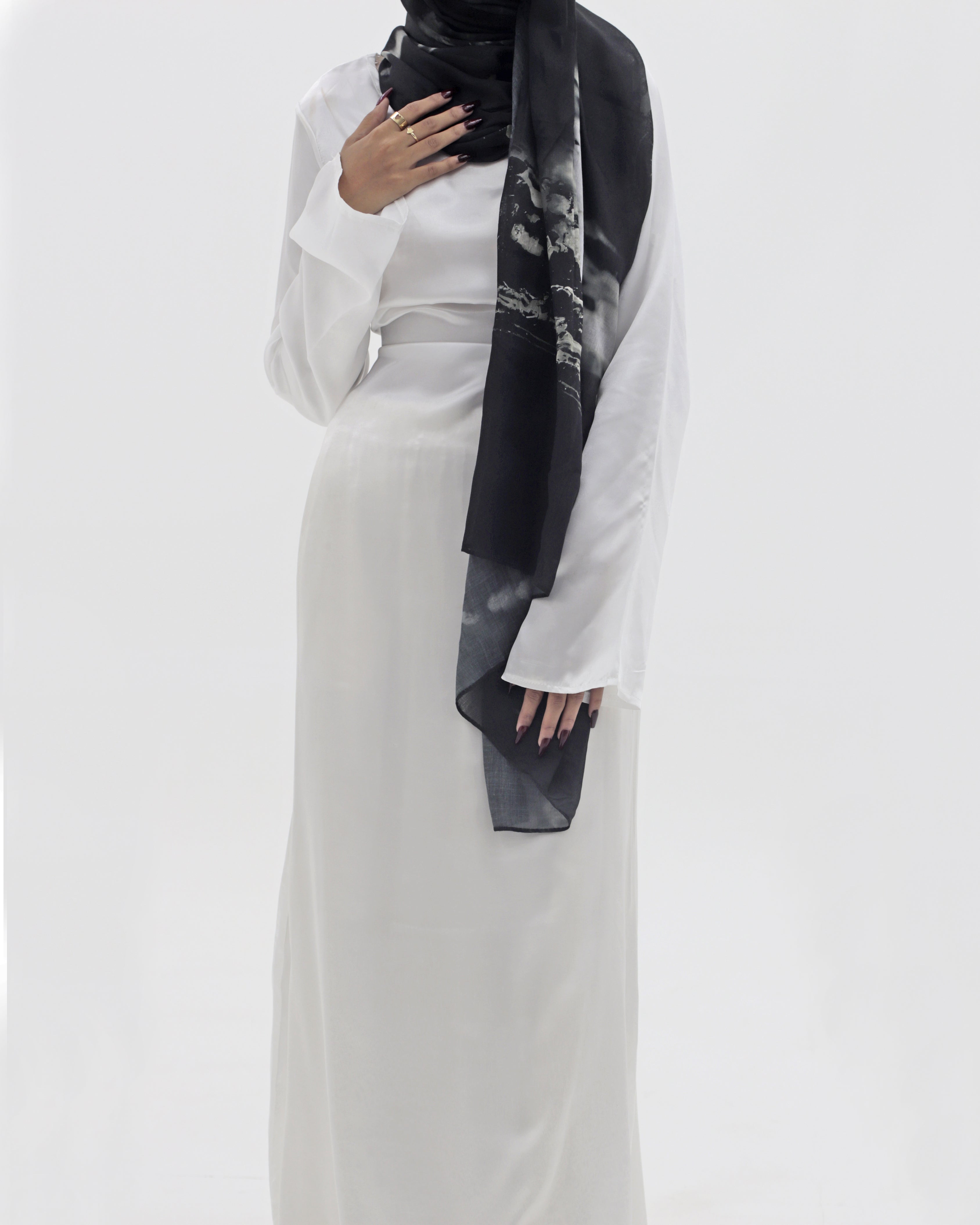 Ivory Silk Satin Dress