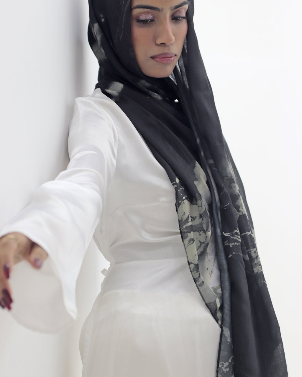 Ivory Silk Satin Dress