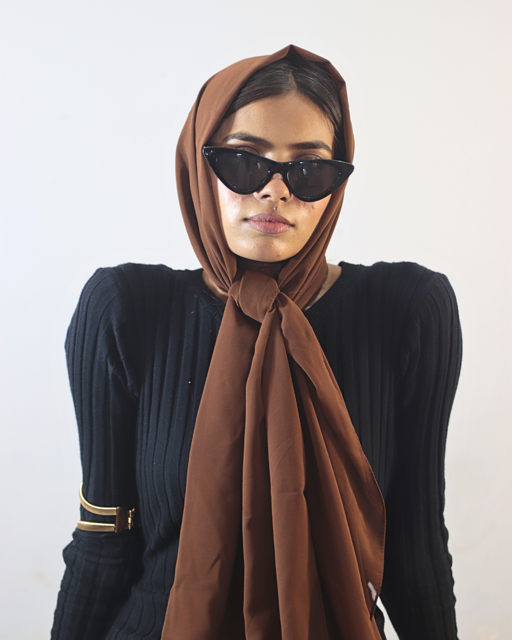 Mocha Silk Scarf