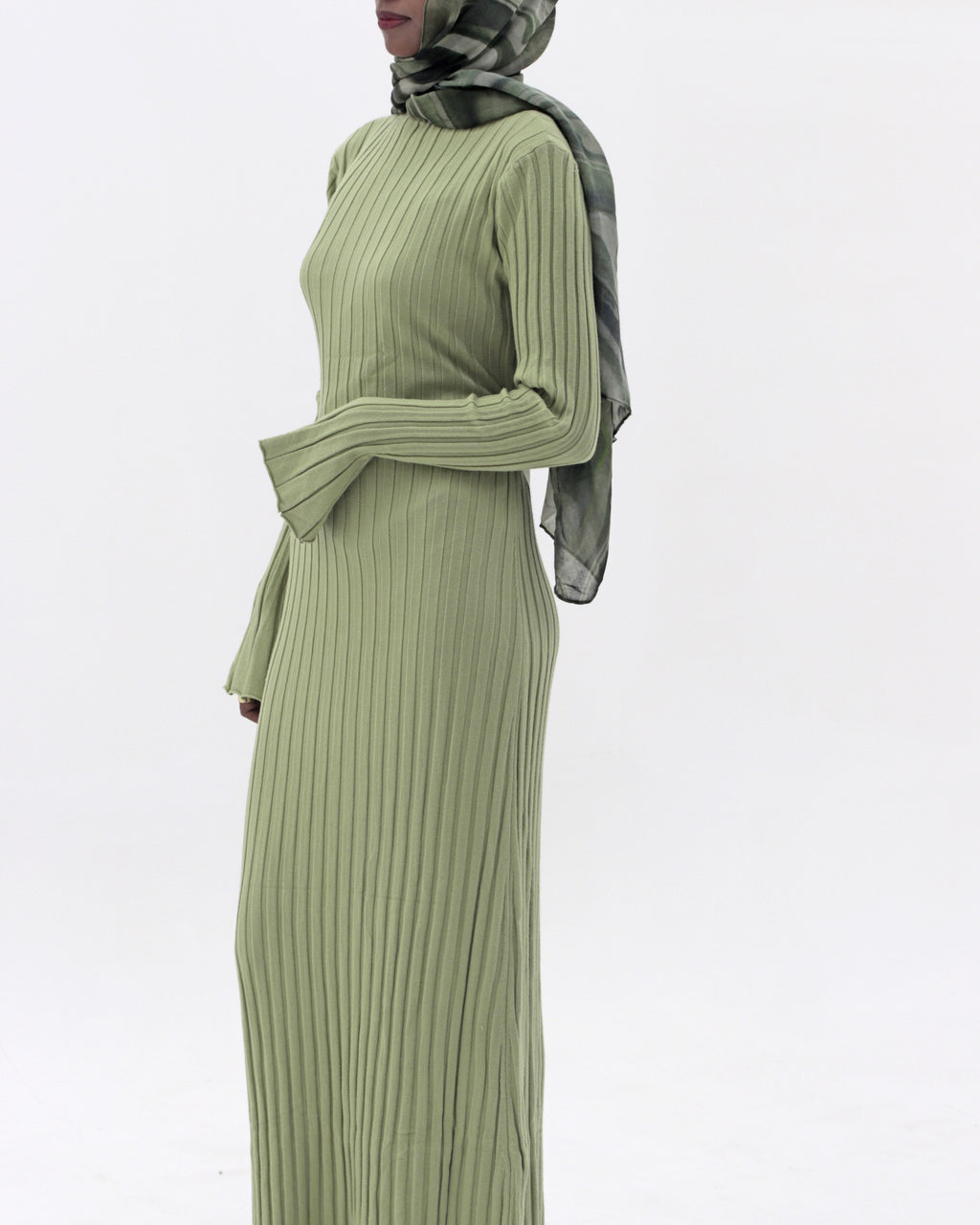 Sage Rib Dress