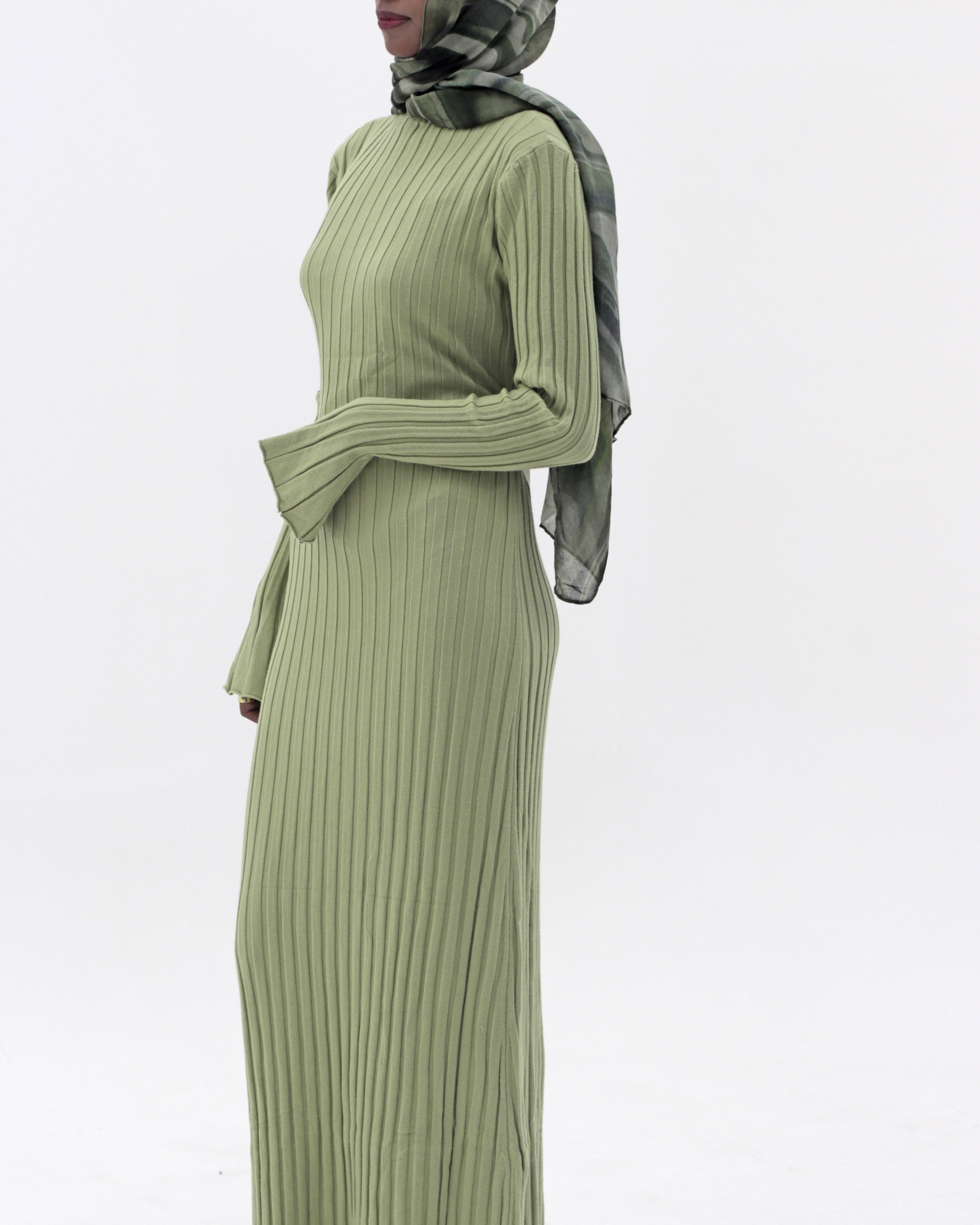 Sage Rib Dress
