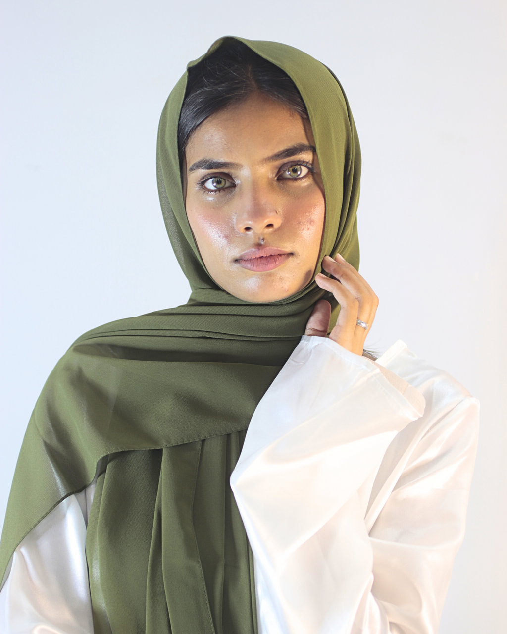 Ivory Silk Satin Dress